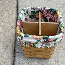 Woven Basket with Divider
