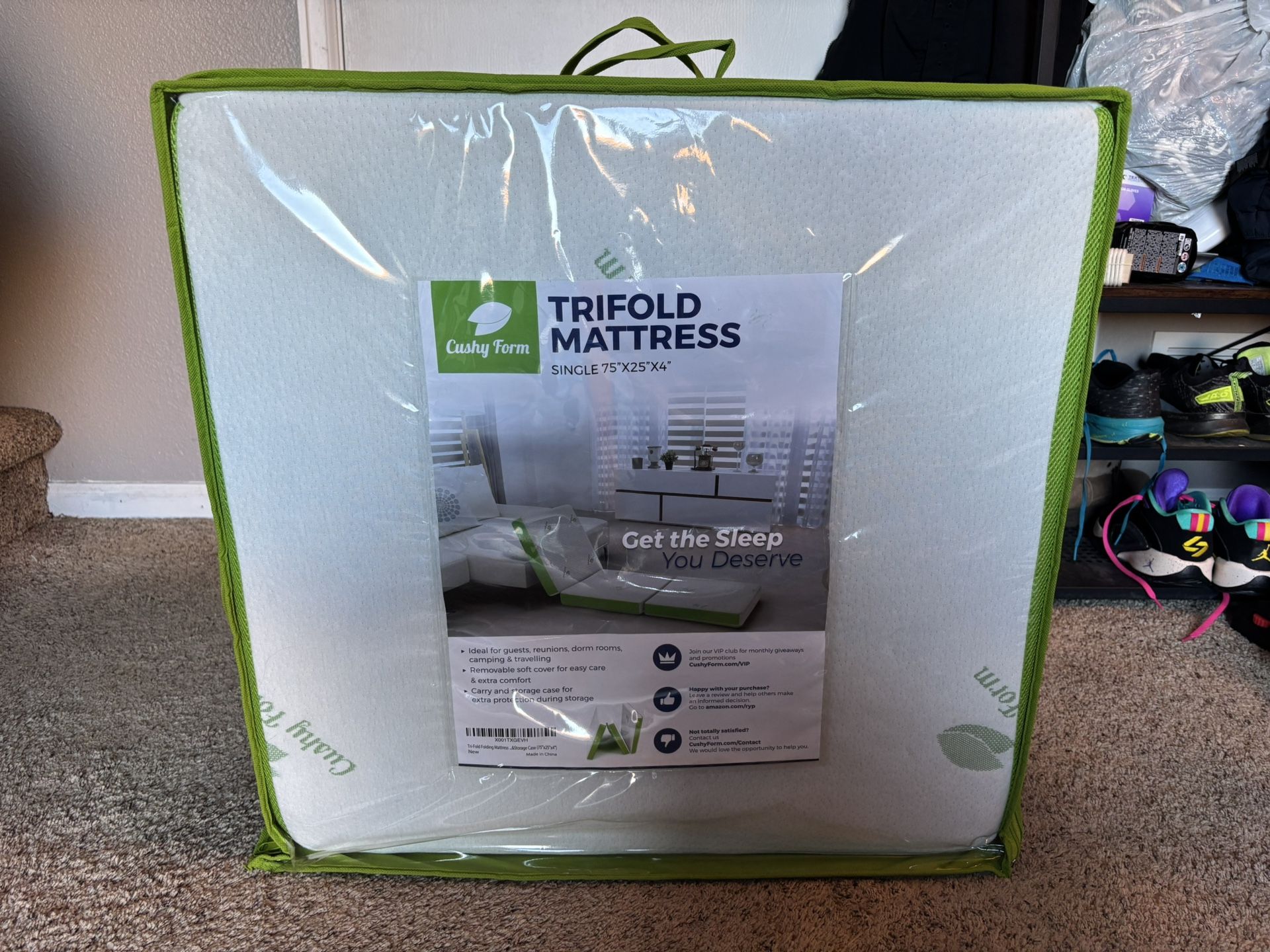 Trifold Memory Foam Mattress β Cushy Form (Single)