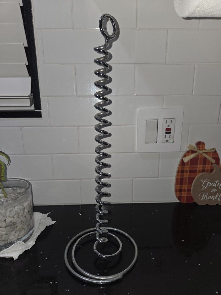 Metal kitchen paper towel holder stand 17in