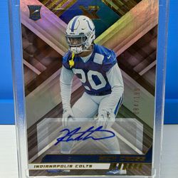 2022 Panini XR Nick Cross Auto RC Silver Holo /199 Colts