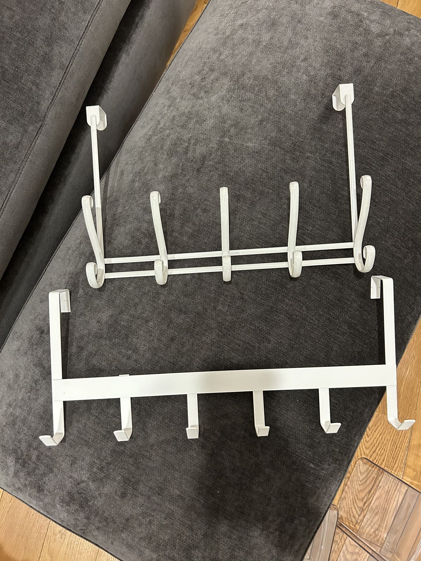 White Overdoor Hangers for Closet, Bathroom, Extra Storage & Organization