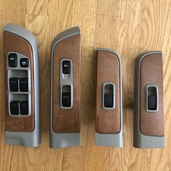 ONE SET OF (4) GENUINE OEM NISSAN  PATHFINDER /  INFINITY QX4  MASTER WINDOW SWITCH FIX 2001-2003 N
