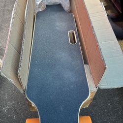 Caroma Electric Skateboard for Adults Youth, 350W and 12.4 MPH Top Speed, 8 Miles Max Range orange