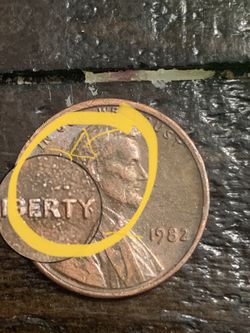 1982   Mint Error One Cent  Penny