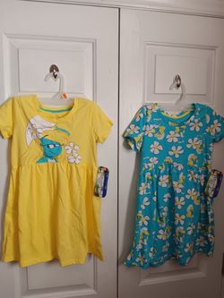 2 Smurfette Dresses 
