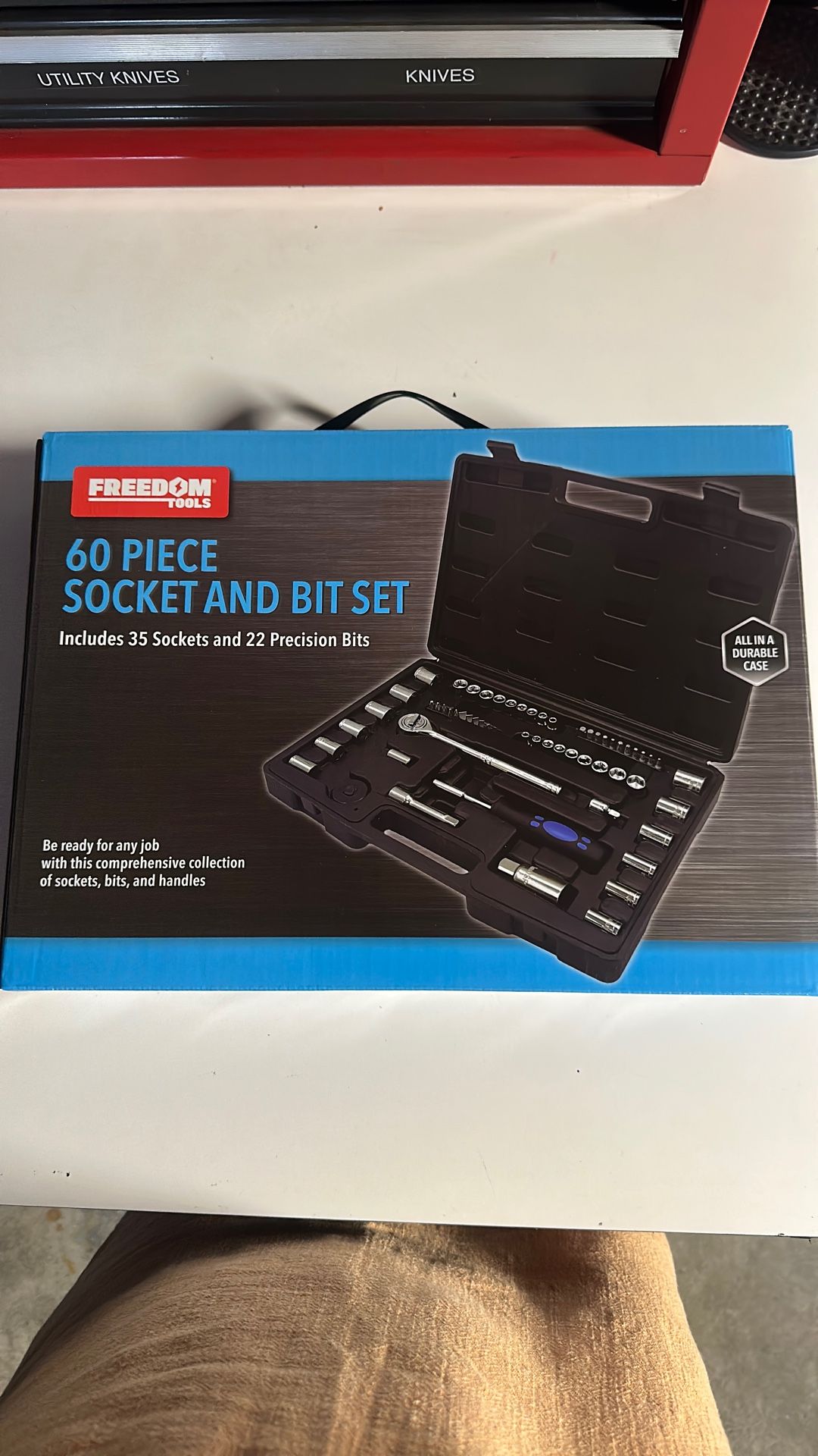 60 Piece Socket And Bit Set
