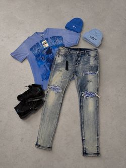AMIRI jeans , Vale Tee , Supreme Beanie