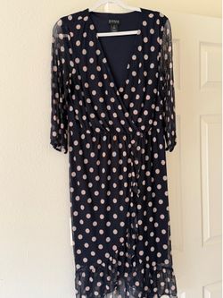 Enfocus Studio Polka Dot Wrap Dress Size 14