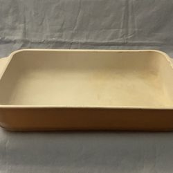 Anchor Hocking Fire King # 410 Ombre Casserole Dish 11/2 Quart ceramic lining