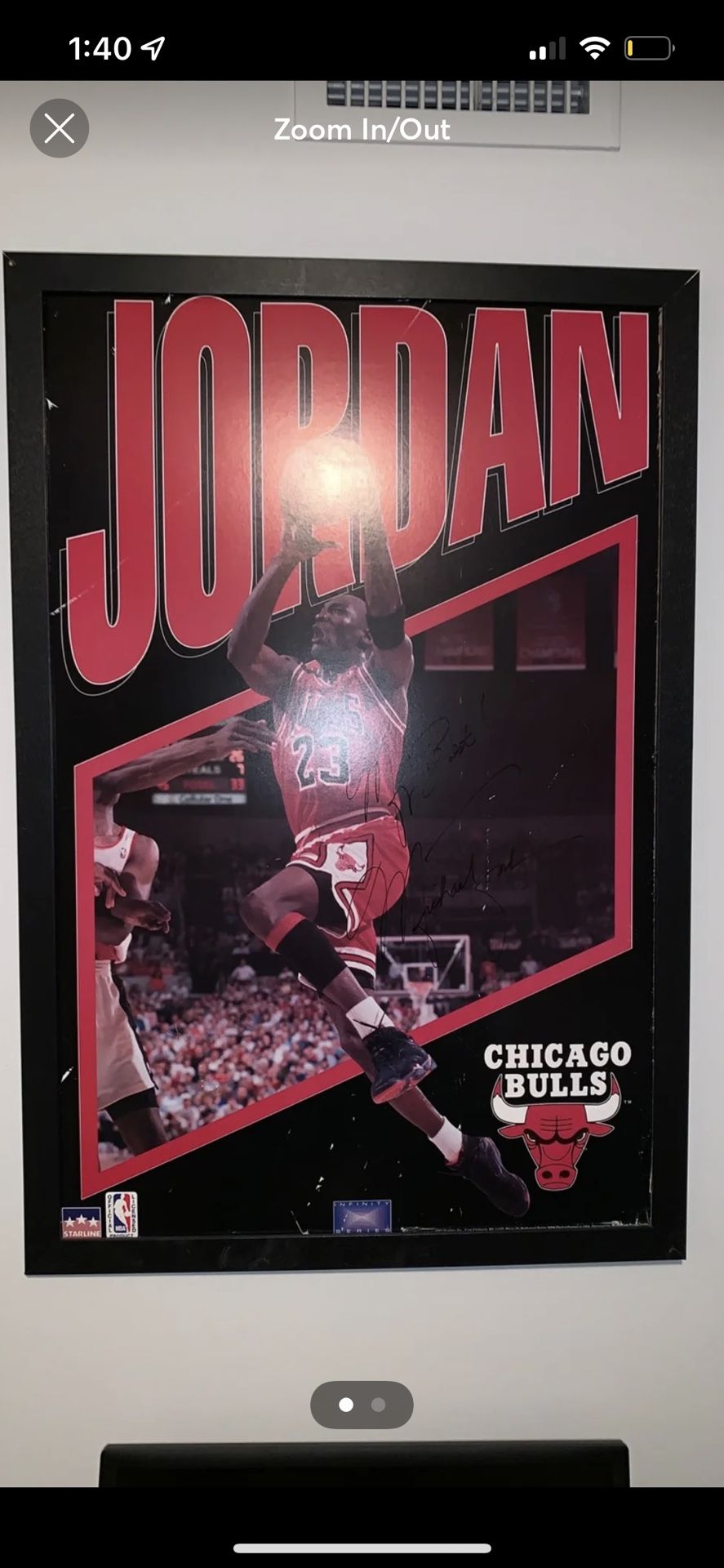 Michael Jordan Autographed Poster