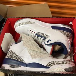 Air Jordan Retro 3 'True Blue' Size 10 