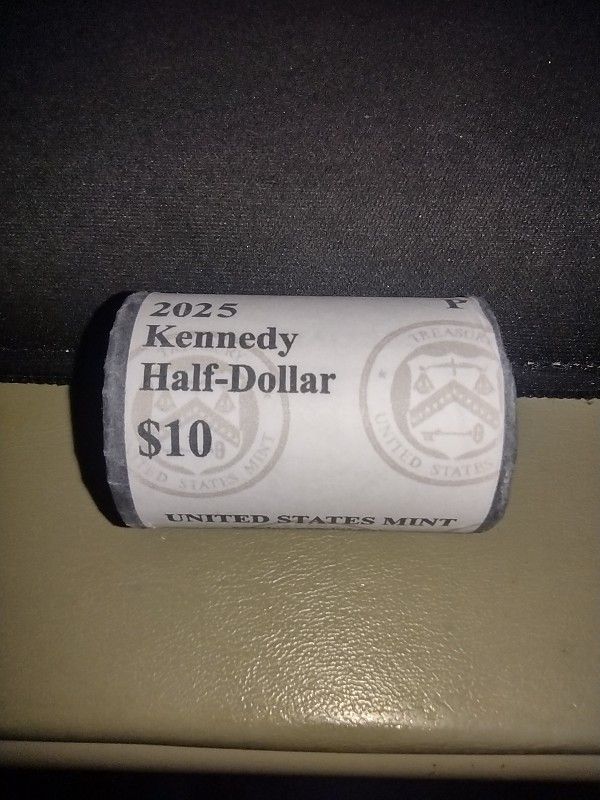 1 Mint Roll 2025 P Kennedy Half Dollars