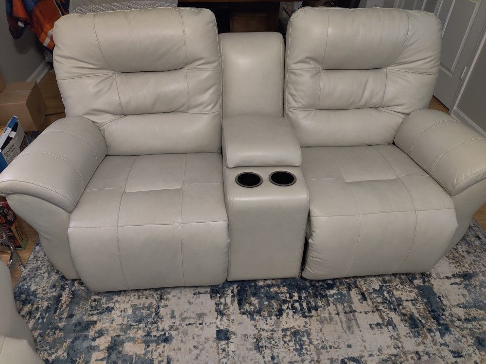 Leather Sofa and Loveseat