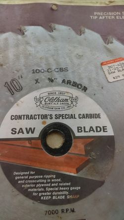 Old ham saw blade