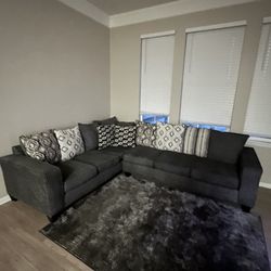 Grey L shaped Couch