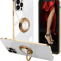iPhone 12 Pro Max Ring Holder Case - Crystal Case 