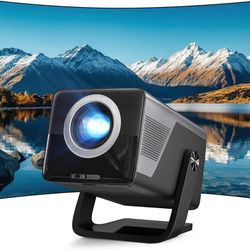 4k Projector [2000 ANSI/AI Visual Calibration/4K Support] X7 Native 1080P Smart Projector with Android 14 OS, Portable Movie Projector 