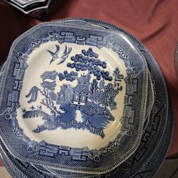 30  PIECES OF ROYAL CHINA   FOR 8 PEOPLES +BIG LARGER PLATE 