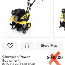 Champion Power Equipment 22 in. 212 CC 4-Stroke Gas-Powered Front Tine Tiller with Reverse Assist