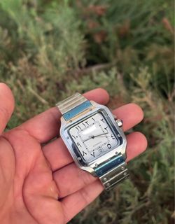 Santos watches solid stainless steel