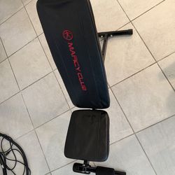 Marcy adjustable Utility Bench incline, decline, flat - Black