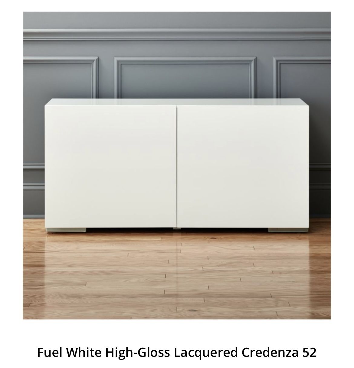 CB2 Fuel White Credenza