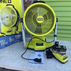 Ryobi 18V Misting Hybrid Fan Kit