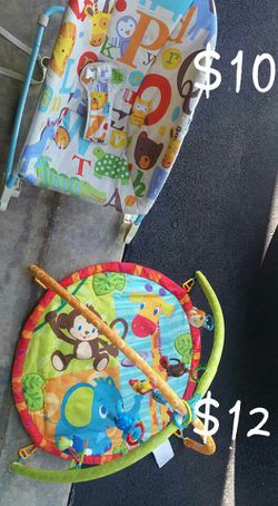 Bouncy seat and play mat