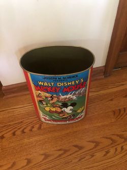 Mickey Mouse wastebasket