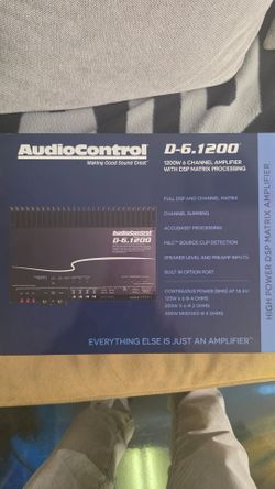 Audio Control D-6 1200 Amp