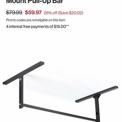 Stud mounted pull up bar (Large)