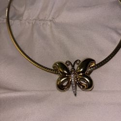 Beautiful 14k Butterfly Pendant With Diamonds  Listing Is ONLY For Pendant 