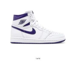 Air Jordan Ones White And Purple