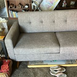 65” Gray Sofa