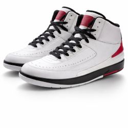 Air Jordan 2 Retro – White/Varsity Red/Black – Men’s Sneakers