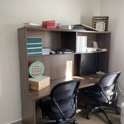 Double work desk