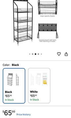 4-tier display rack