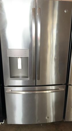 GE  3 Door Stainless Steel Refrigerator
