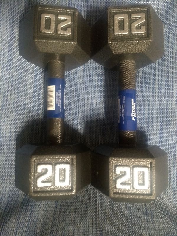 Brand New!! 20 Pound Dumbbells perfect pair not mixed matched. 20lb