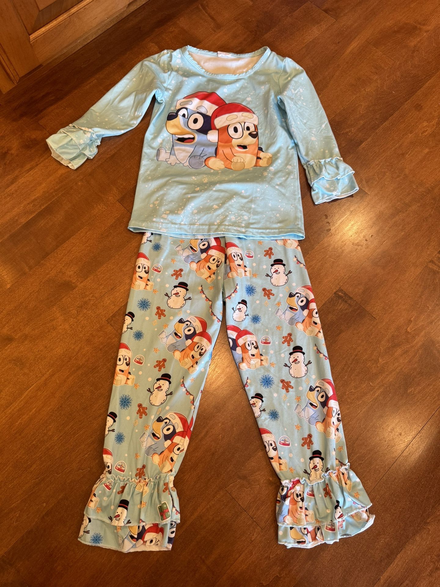 Girls Bluey Matching Christmas Outfit Set Shipping Available