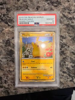 Pikachu World Pikachu- Holo Promo- Italian Pokémon