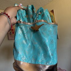 Disney Aladdin/ Princess Jasmine Girl's Swim Bag Backpack Purse w/ Lamp Charm