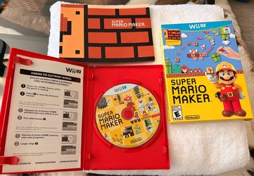 WiiU Super Mario Maker with idea book