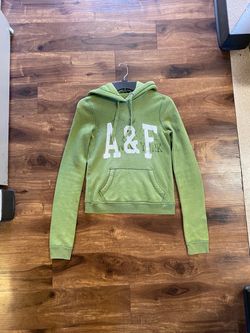 Abercrombie & Fitch Womans Green Pullover Hoodie