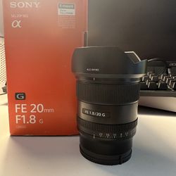 Sony 20mm F1.8 E-Mount Lens