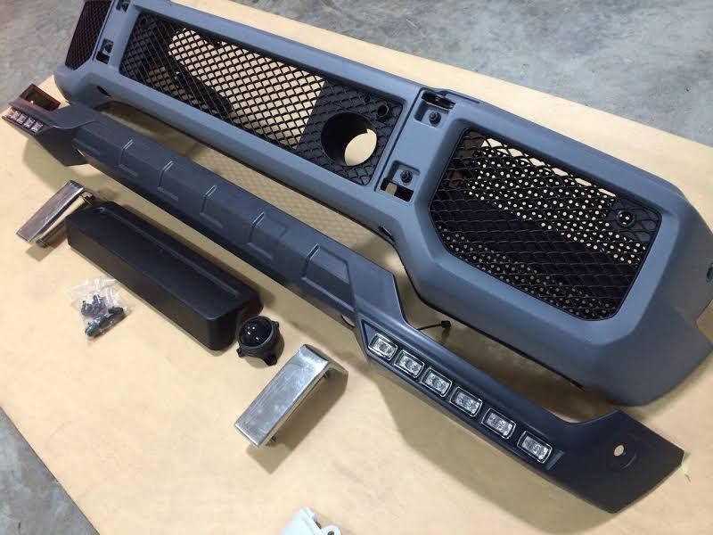 Mercedes G Class W463 Amg G63 Style Front Bumper Conversion Fits G500 G55 G550 G63