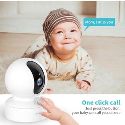 Pet Camera, 2K HD Dog Camera with Phone APP, 360° Pan/Tilt View Puppy Cam, One Click Call for Baby Monitor, MagivPix Night Vision,Motion Tracking Alar