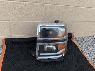 Chevy Silverado 2014-2015 Headlight, Chevy Silverado Headlamp, driver side