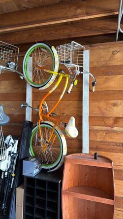 Yellow and orange flower electra beach cruiser