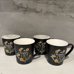 Set Of 4 new Fall mugs 